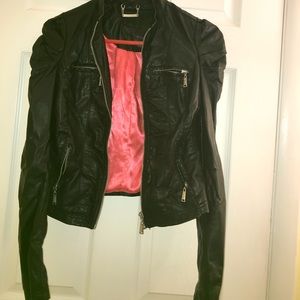 Black Faux leather jacket